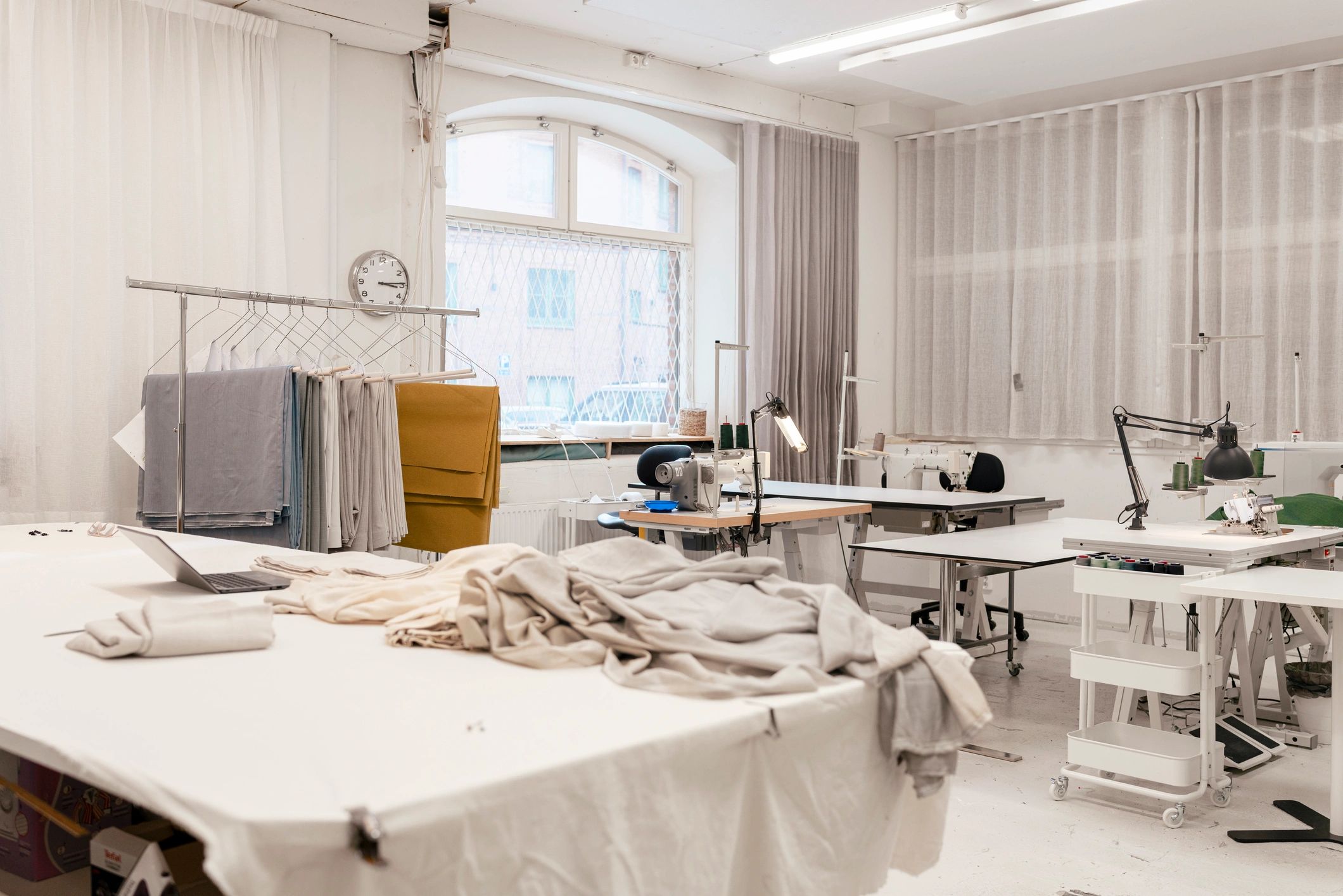 Fashion studio interior for Milano contact page
